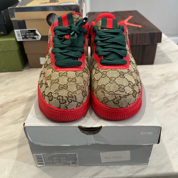 Nike Air Force 1 Gucci custom print - Picture 2 of 5